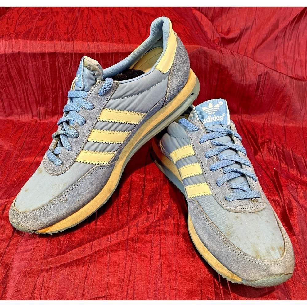 Womens Adidas Cloud 3 Stripe Blue Running Athletic Shoes # 118302.7 sz 11